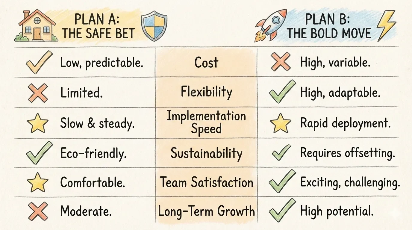 Two plans, one clear comparison — author preview 1
