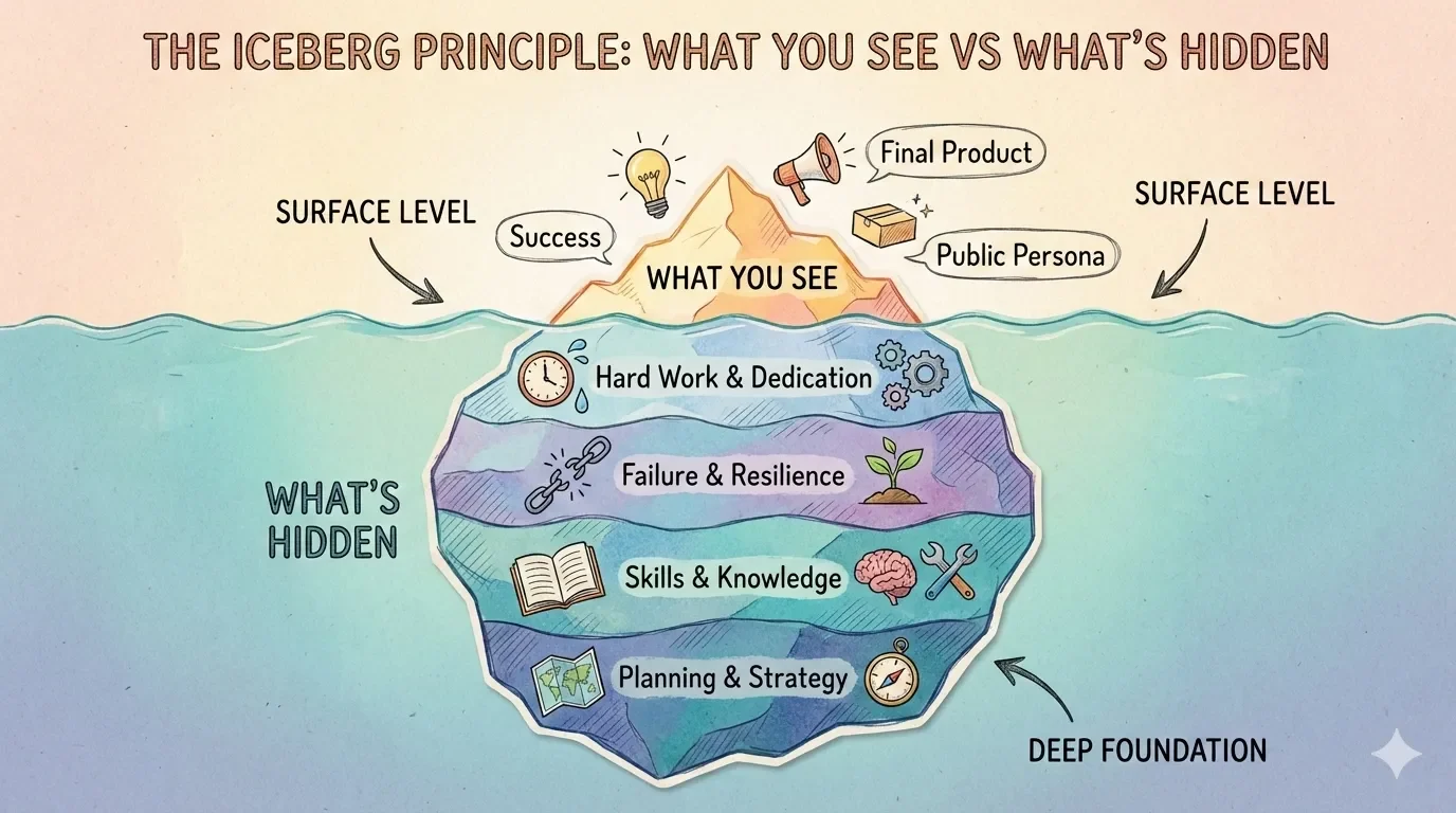 What an iceberg hides — author preview 1