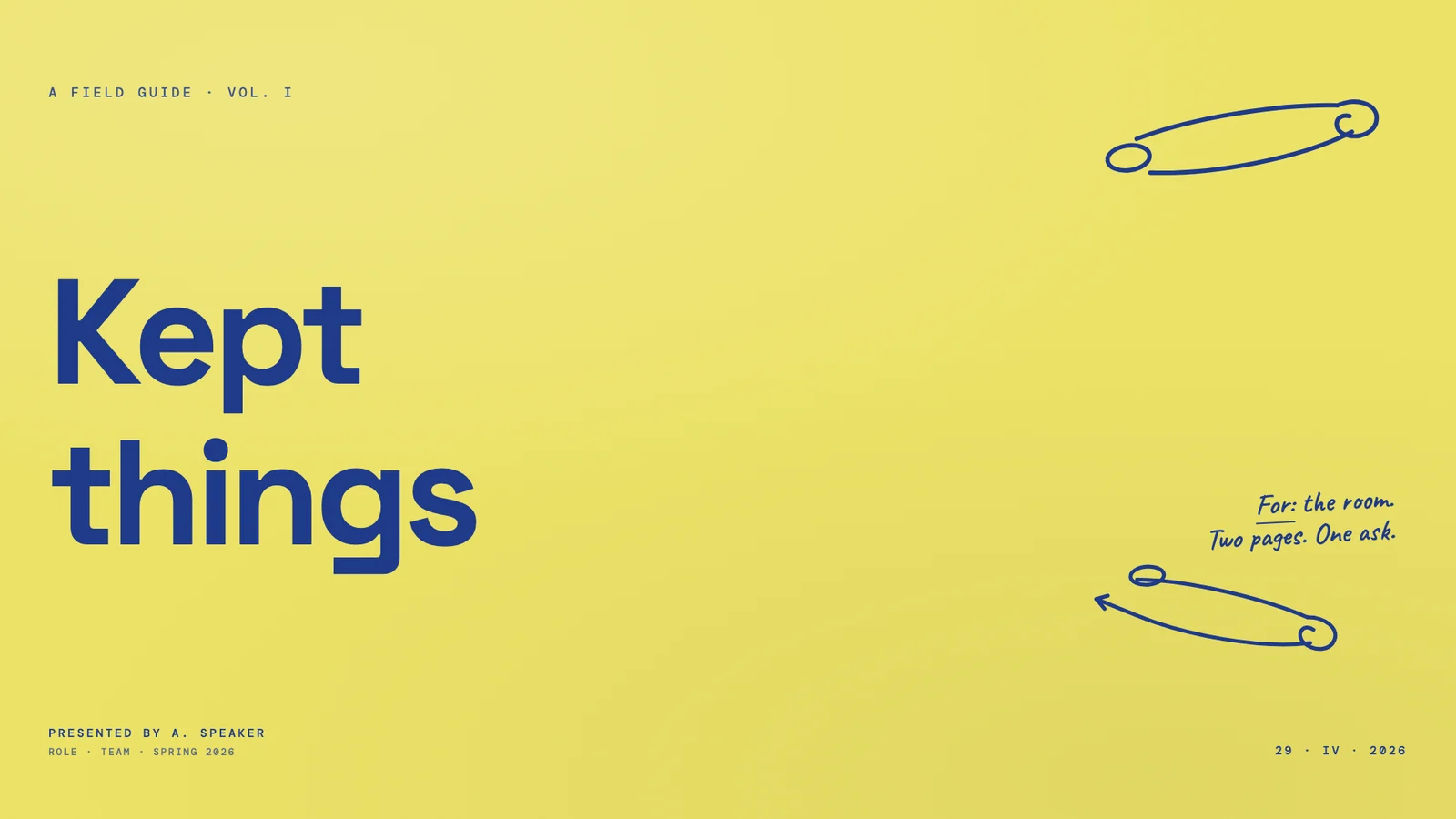 The rules we are keeping — author preview 1