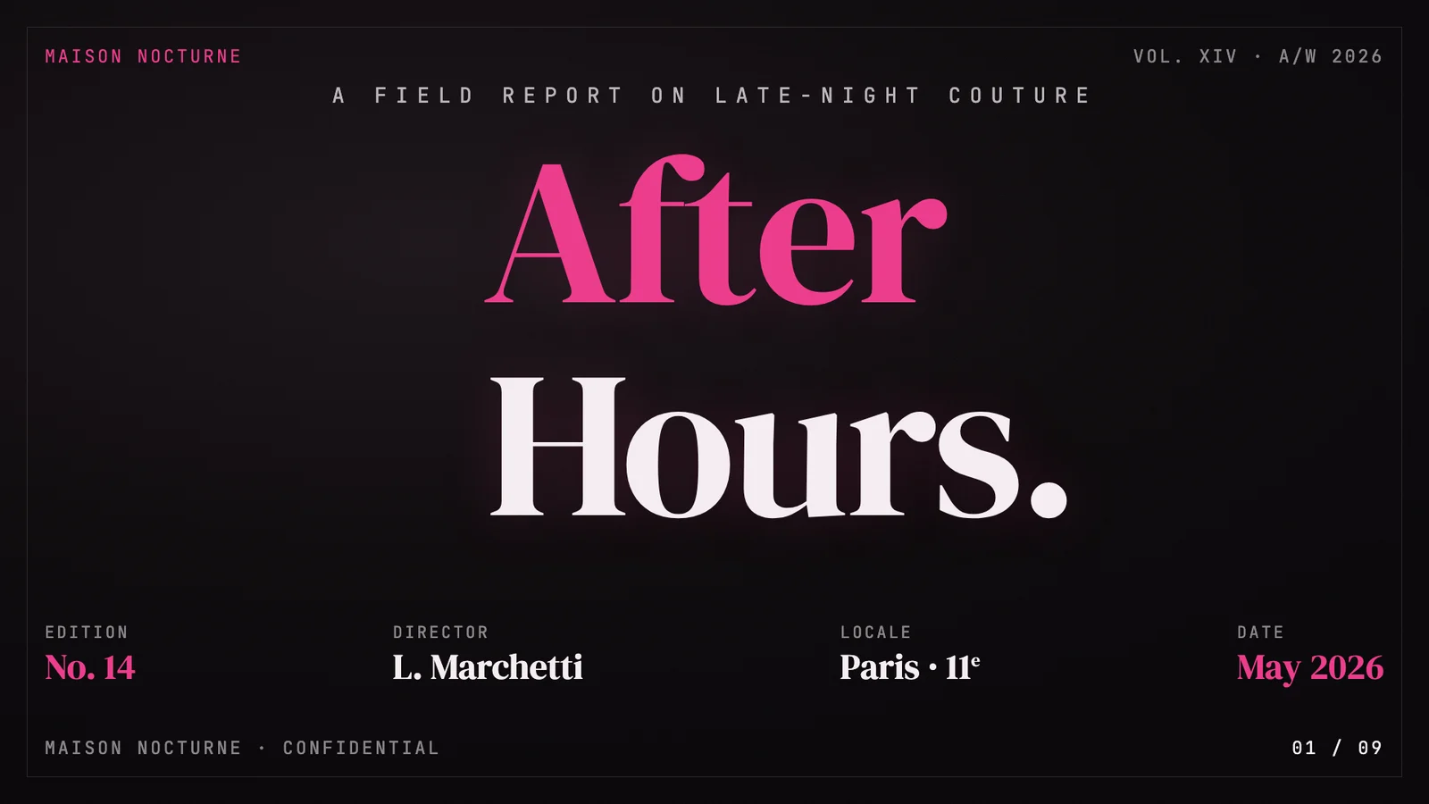After Hours editorial — author preview 1