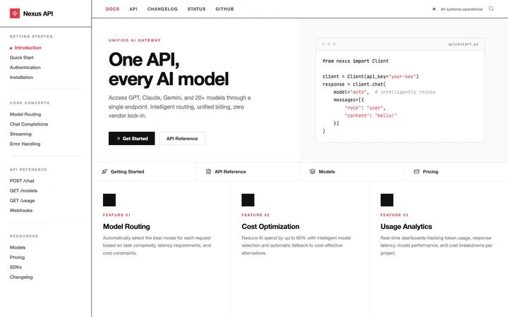 Nexus developer documentation — author preview 1