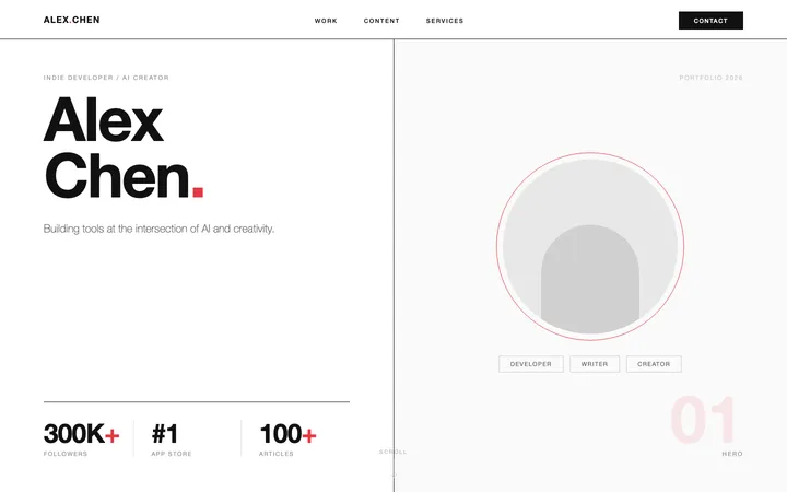 An independent maker portfolio — author preview 1