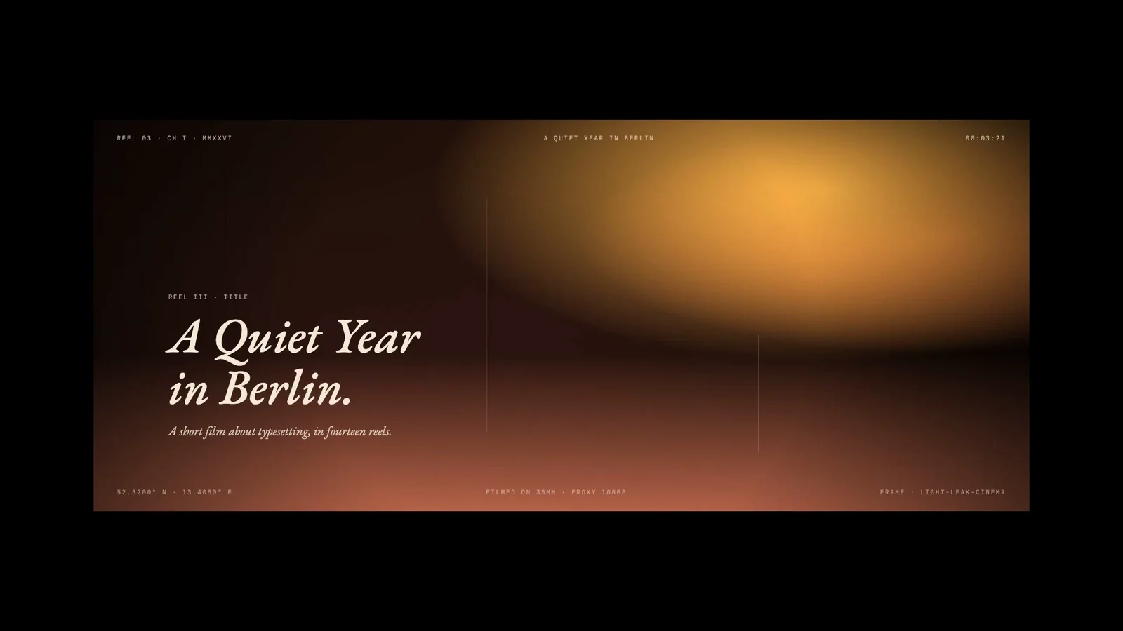 A quiet cinematic introduction — author preview 1