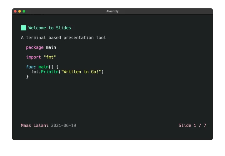 Slides: Slides Presentation